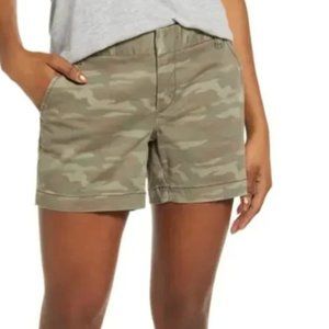 NWOT Caslon Green Camo Shorts, Size 6